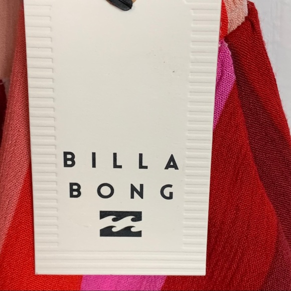 NWT Billabong Red/Pink Striped Hug and Kisses Cami - Picture 7 of 10
